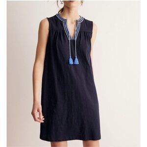 Boden Navy Mini Dress with Blue Accents